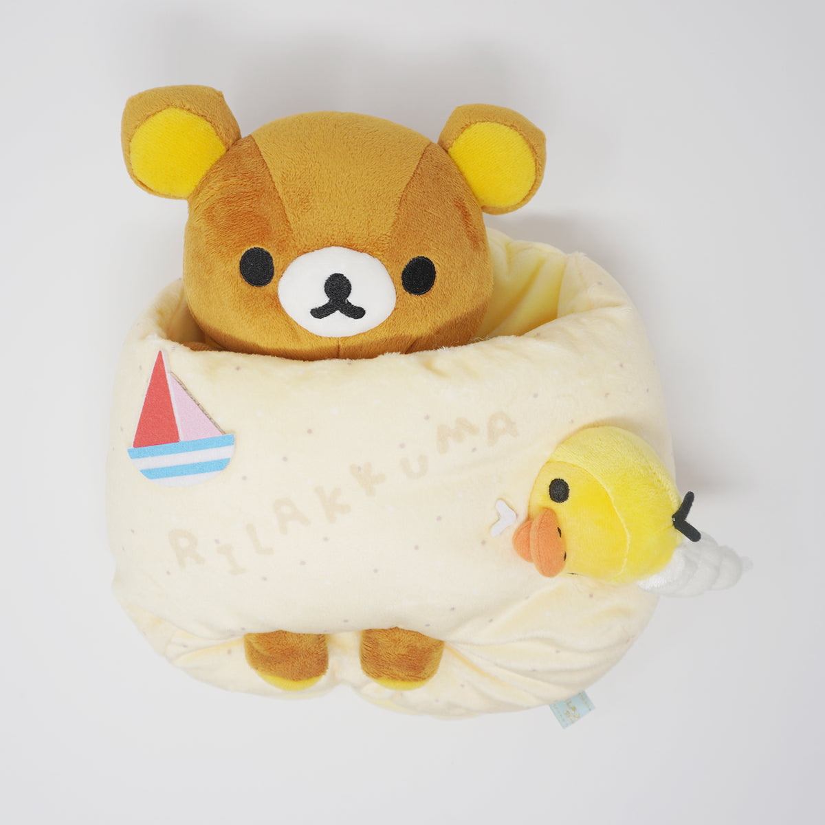 RARE rilakkuma sandy beach plush limited korilakkuma kiiroitori hawaii pillow shops