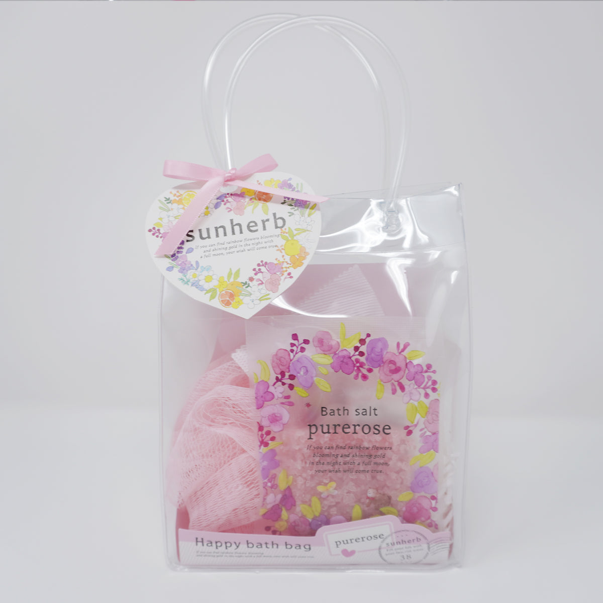 Happy Bath Bag Set - Pure Rose Scent - SUNHERB Japan – Mary Bear