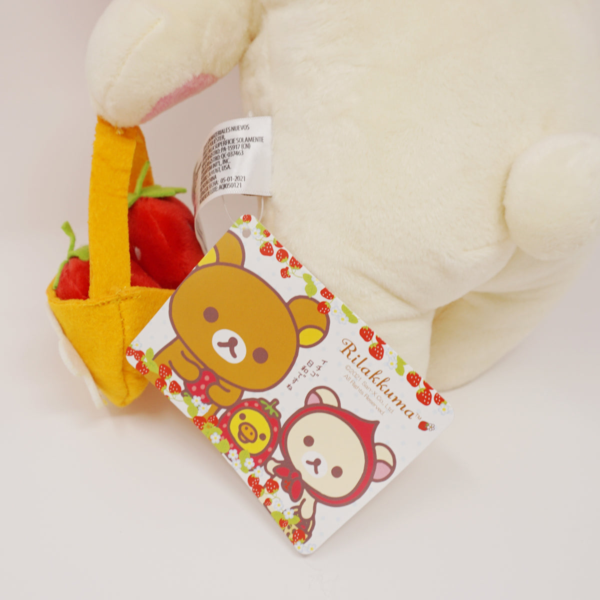 Strawberry Korilakkuma Plush Bear Medium Rilakkuma Strawberry Theme Mary Bear 