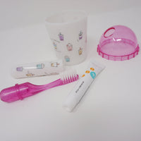 Travel Tooth Brush Set - Juicy Tapioca Boba Milk Tea - Kamio Japan