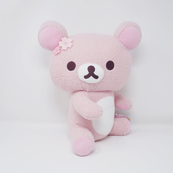 2018 Pink Rilakkuma Sitting Cherry Blossom Sakura Prize Plush - San-X