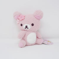 Fuzzy Rilakkuma Sitting Plush - Sakura (Cherry Blossom) - San-X