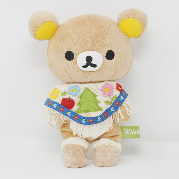 (No Tags) 2010 Poncho Rilakkuma Plush - Store Limited Forest Rilakkuma Theme - San-X