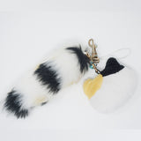 (No Tags) Kyutsushita Nyanko Calico Charm Keychain - San-X