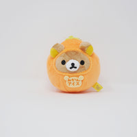 2023 Mikan (Orange) Ice Rilakkuma Plush Keychain - Dagashi Series Rilakkuma - San-X