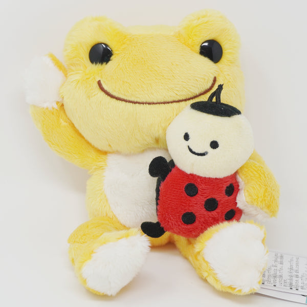 Yellow Pickles with Yugo-kun Ladybug Plush - Pickles the Frog - Nakajima