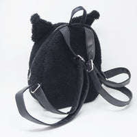 (No Tags) Loungefly Kuromi Mini Fuzzy Backpack - Sanrio