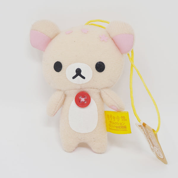 Mini Sakura Korilakkuma Cherry Blossom Prize Plush Phone Strap - Rilakkuma - San-X