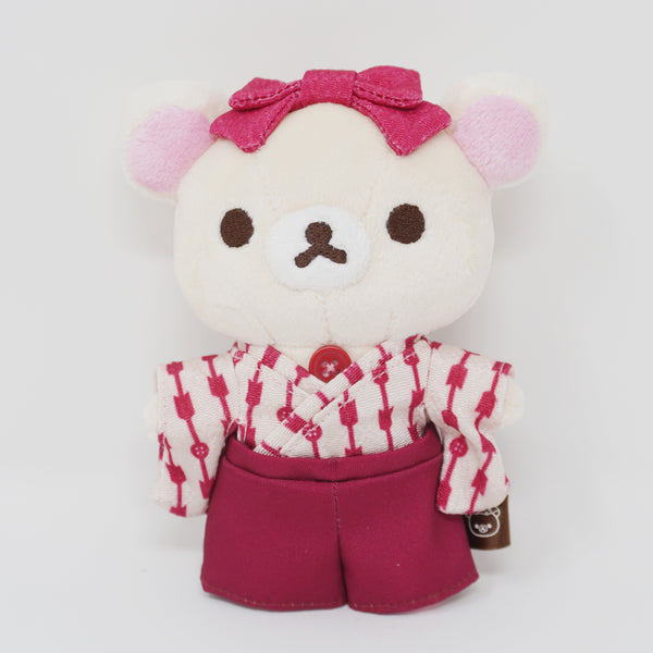 2020 Korilakkuma Red Yukata Plush Keychain - Rilakkuma Dogo Onsen Limited - San-X