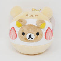 2021 Rilakkuma Strawberry Maritozzo Plush Keychain - Rilakkuma Retro Sweets Series - San-X