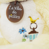 Yellow Pickles the Frog Embroidery Plush - La Villa de Pickles - Nakajima