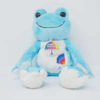 (No Tags) Blue Pickles the Frog Flower Rainbow Embroidery Plush - Ame Talk! - Nakajima