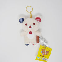 Korilakkuma USA Plush Keychain - Rilakkuma 20th Anniversary USA Tour Exclusive - San-X