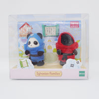 2020 Baby Ninja Panda & Mole Set - Japan Sylvanian Families Calico Critters