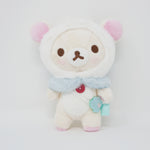 (No Tags) 2018 Korilakkuma Penguin Hood Plush Keychain - Korilakkuma Vacation Theme Rilakkuma - San-X