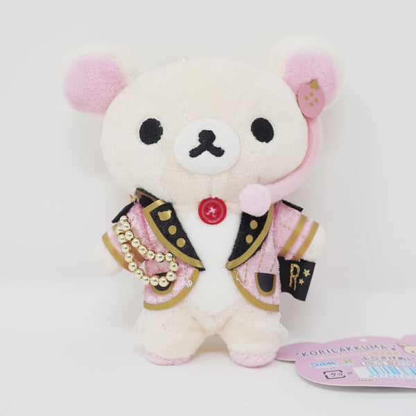 (Tag Detached) 2019 Pink Korilakkuma Idol Plush Keychain - Rilakkuma Store Limited - San-X