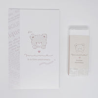 Mini Memo & Eraser Set -  Latte Kuma Bear - Q-Lia Japan