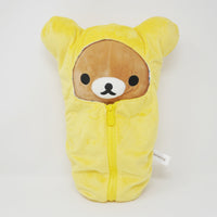 (No Tags) Rilakkuma in Yellow Sleeping Bag Medium Plush - San-X