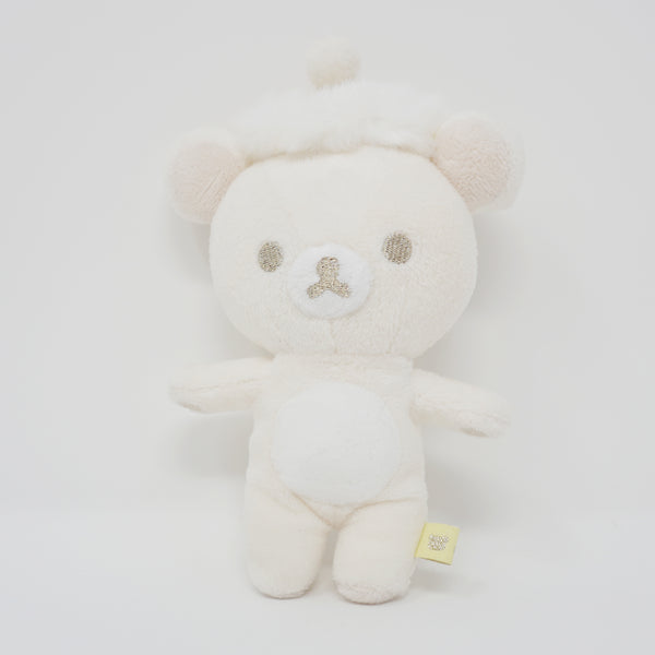 (No Tags, No Outfit) 2019 White Rilakkuma Winter Plush Keychain - Christmas San-X