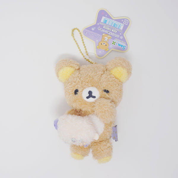 2023 Sleepy Rilakkuma with Sheep Plush Keychain - Slumbering with You - San-X