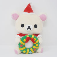 2007 Korilakkuma with Wreath Prize Plush - Christmas Rilakkuma - San-X