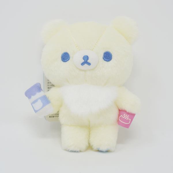 2023 White Chairoikoguma Plush Keychain - Neko Neko Onsen Rilakkuma - San-X