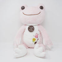 (No Tags) 2019 Pink Medium Pickles Garden Embroidery Plush - Pickles the Frog - Nakajima