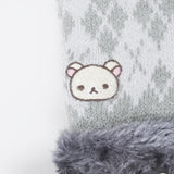 Korilakkuma Embroidery Grey Smartphone Gloves - Rilakkuma Winter - San-X