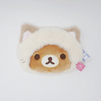 2023 Rilakkuma Cat Plush Coin Pouch - Neko Neko Onsen Theme - San-X