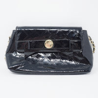 (No Tags) Black Hello Kitty Patent Leather Style Purse - Sanrio