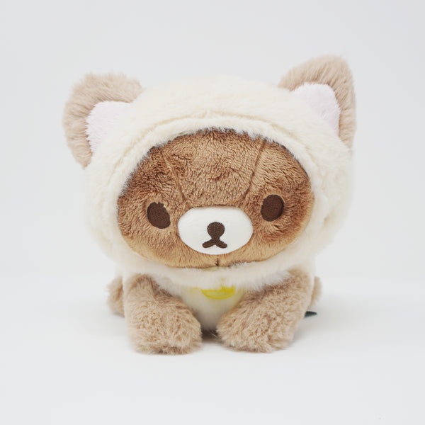 2023 Chairoikoguma in Cat Outfit Kneeling Plush - Rilakkuma Neko Onsen Theme