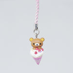 (No Tags) Rilakkuma and Crepe Keychain - San-X