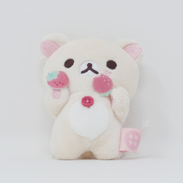 2024 Korilakkuma with Strawberries Tenori Plush - Korilakkuma's Full of Strawberry Day - Rilakkuma