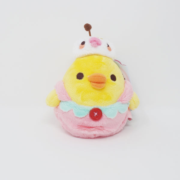 2024 Kiiroitori in Remote Control Duck Outfit Plush Keychain - Korilakkuma's Full of Strawberry Day - Rilakkuma San-X