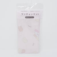 Pink Fuzzy Kuma Bear Luncheon Mat