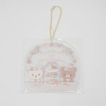 2023 Round Korilakkuma & Chairoikoguma Keychain - KoriKogu's Flower Tea Time Rilakkuma - San-X