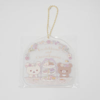 2023 Round Korilakkuma & Chairoikoguma Keychain - KoriKogu's Flower Tea Time Rilakkuma - San-X