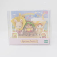 2019 Baby Trio Hamburger Set - Fan Club Limited Sylvanian Families Japan Calico Critters