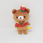 2021 Chairoikoguma Prize Plush Keychain - Chocolate Strawberry Fondue Rilakkuma San-X