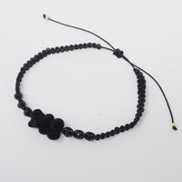 Twinkling Black Trio - Mary Bear Lucky Bracelet