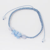 Relaxing Blue Double Stone Trio - Mary Bear Lucky Bracelet