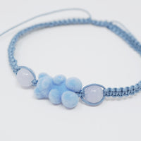 Relaxing Blue Double Stone Trio - Mary Bear Lucky Bracelet