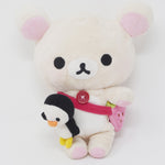 (No Tag) 2007 Korilakkuma with Strawberry Bag Plush - Mischevious Everyday Korilakkuma - Rilakkuma San-X