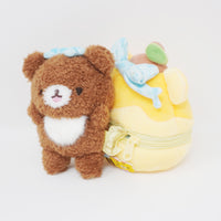 2023 Fuzzy Chairoikoguma with Honey Jar Plush Set - Nikoniko Happy for You Rilakkuma Store Limited - San-X