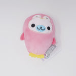 Shiro-goma Mochi Pink Penguin 3in Licensed Plush - Mamegoma Collection in Aquarium