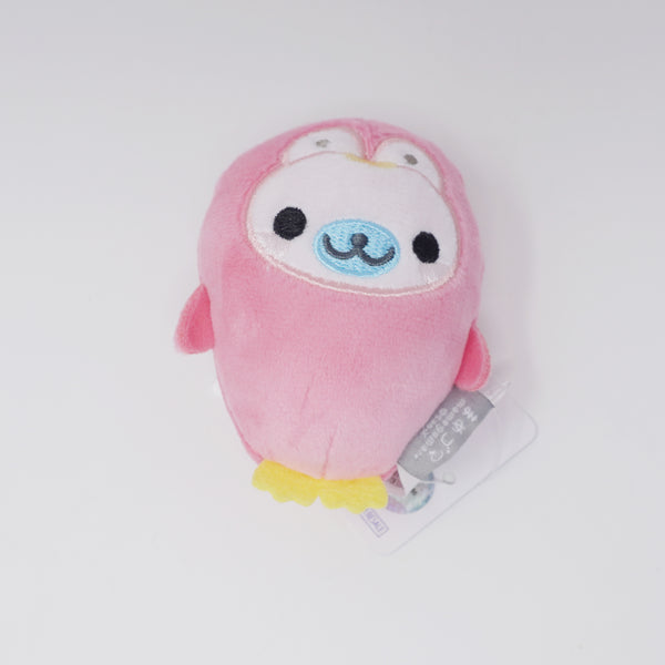 Shiro-goma Mochi Pink Penguin 3in Licensed Plush - Mamegoma Collection in Aquarium