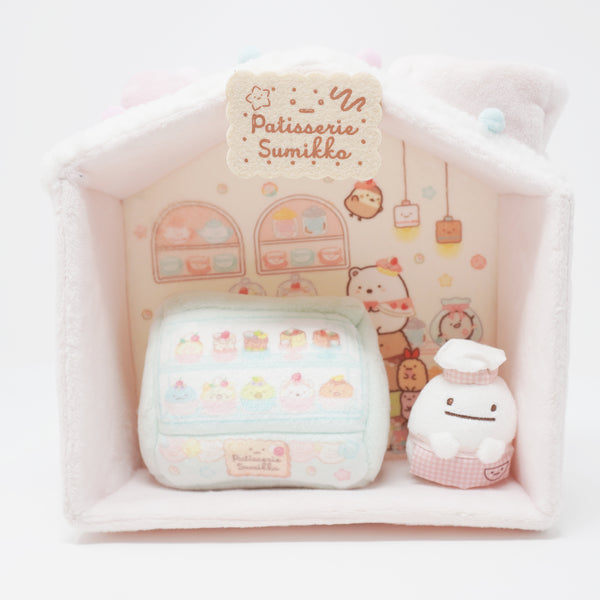 2021 House with Obake Tenori Plush Playset - Neko Siblings & Sweet Shop Sumikkogurashi Collection San-X