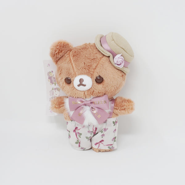 2023 Chairoikoguma Maison de Fleur Plush Keychain - Rilakkuma Style