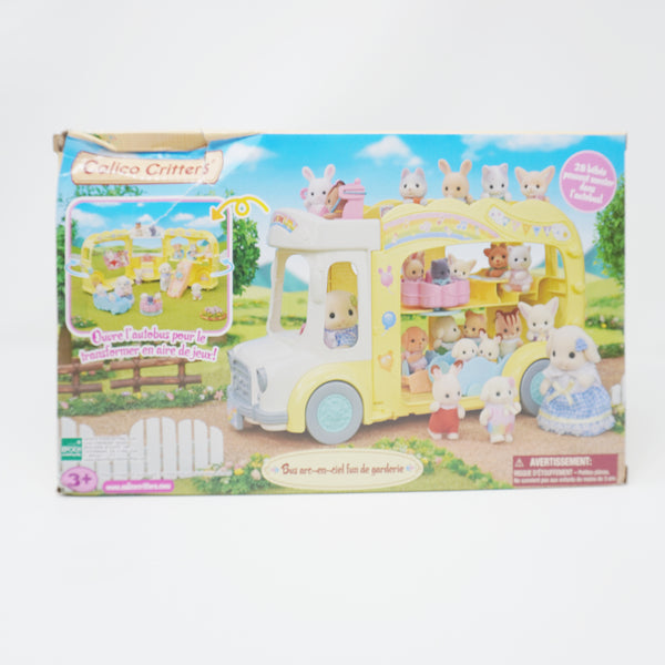 (Damaged Box) Rainbow Fun Nursery Bus - Calico Critters