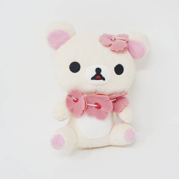 (No Tags) Korilakkuma with Pink Flowers Prize Plush - Aloha Hawaii Rilakkuma